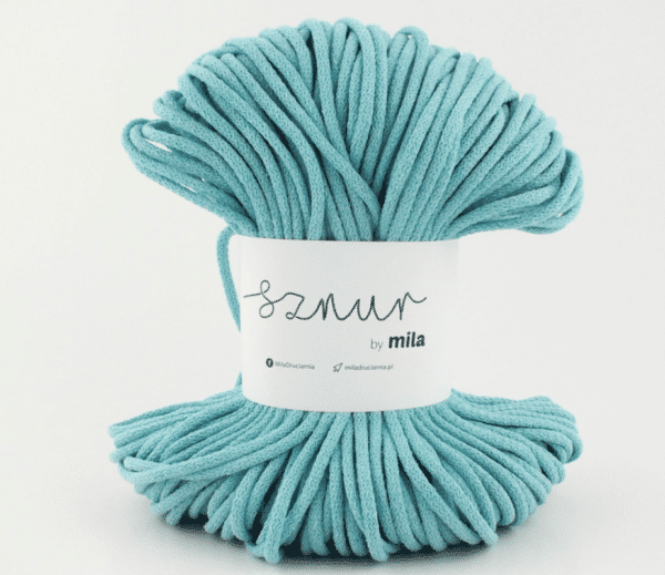Pletená šňůra 3 mm - blankytná